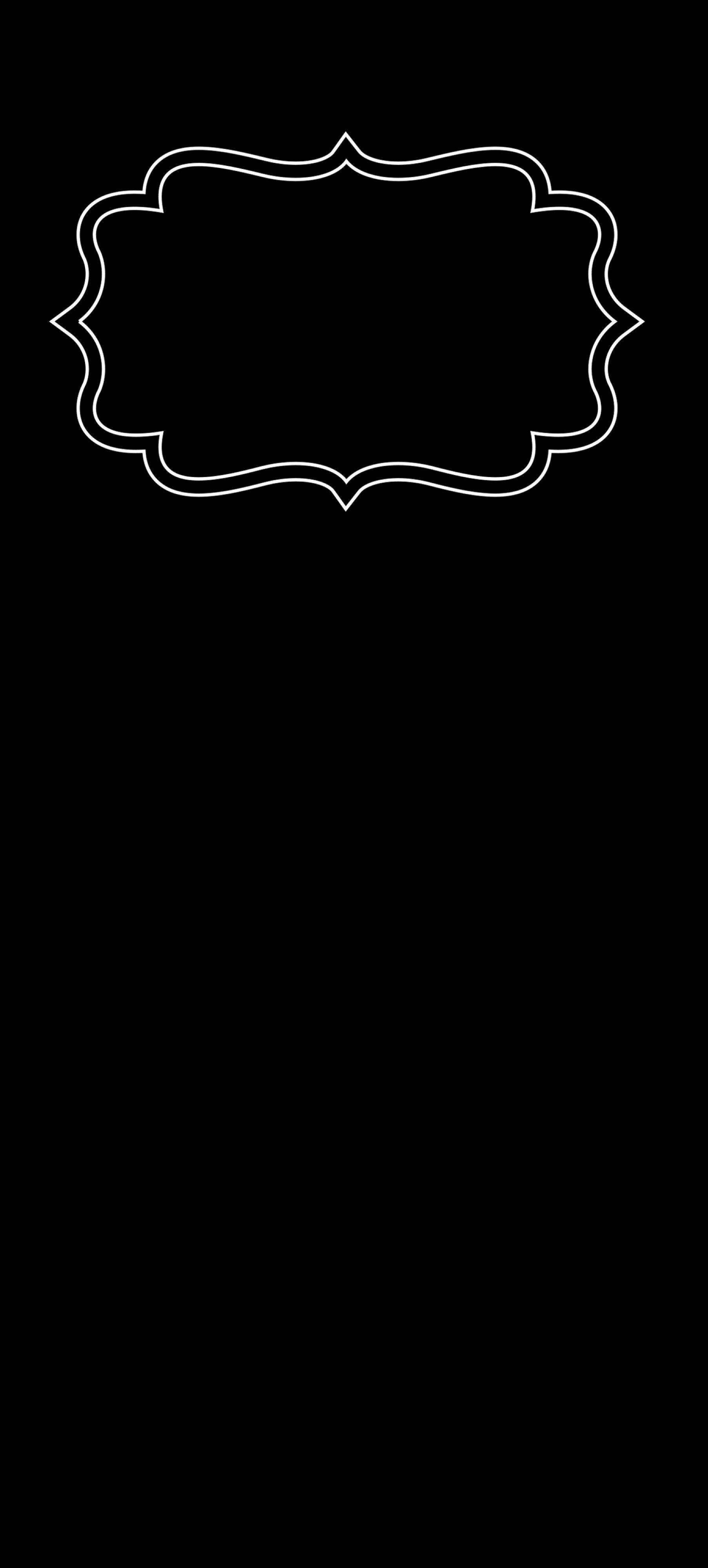 Fancy Raam Minimaal Donker iPhone Muurpapier