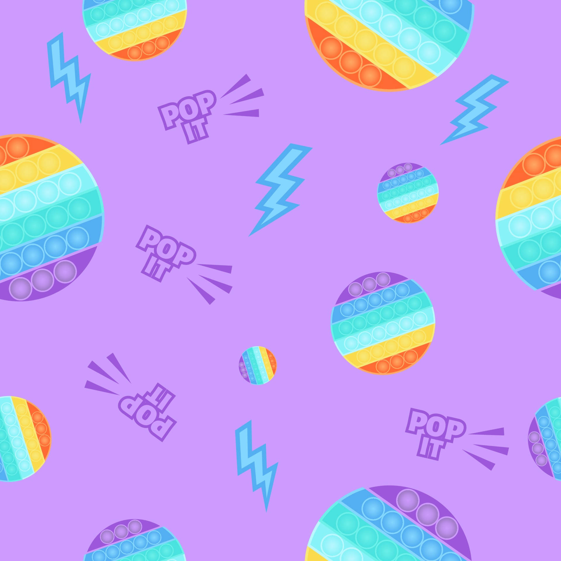 Fantastiese Pers Pop It-agtergrond Muurpapier