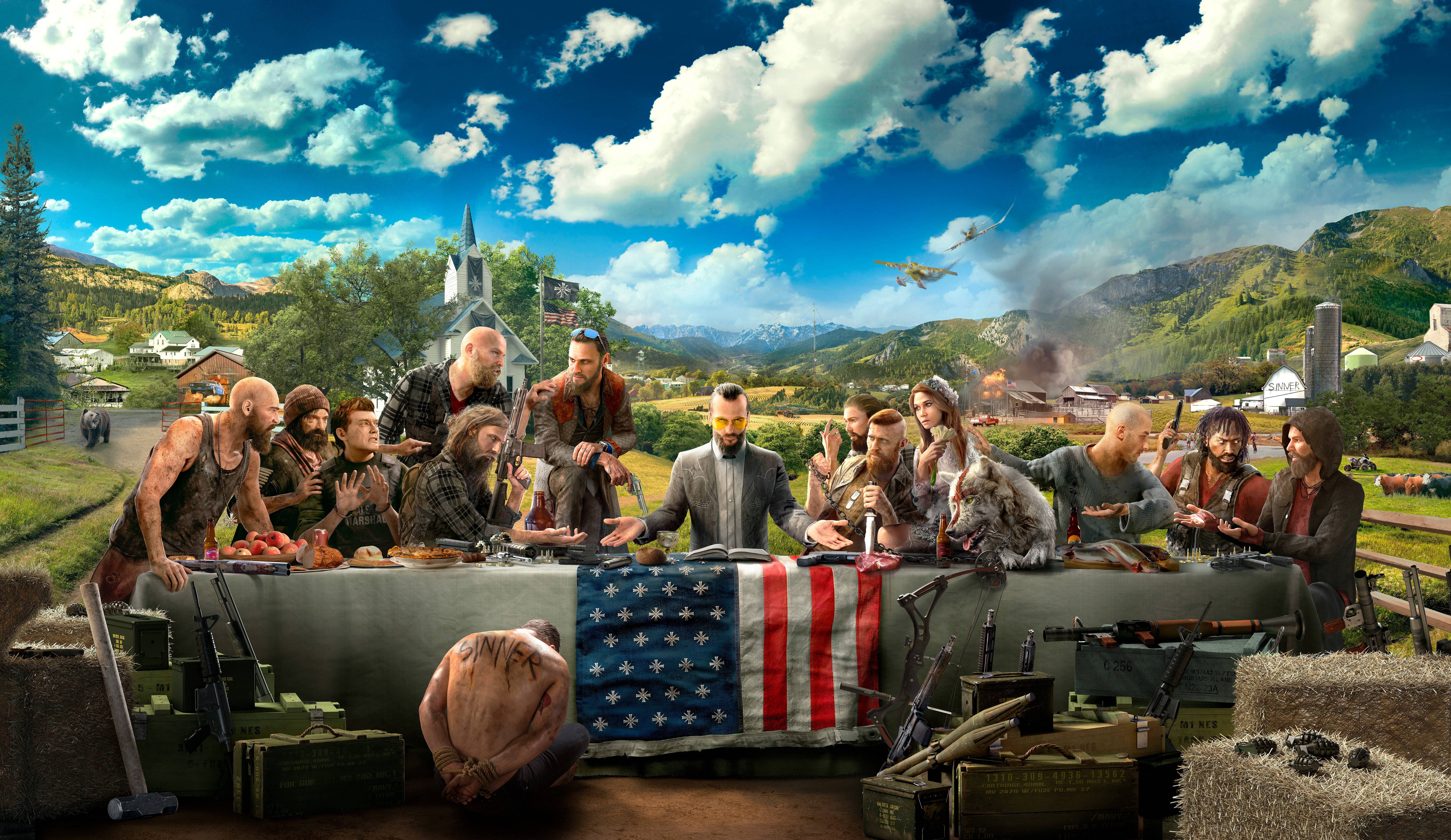Far Cry 5 4K Speletjies Muurpapier