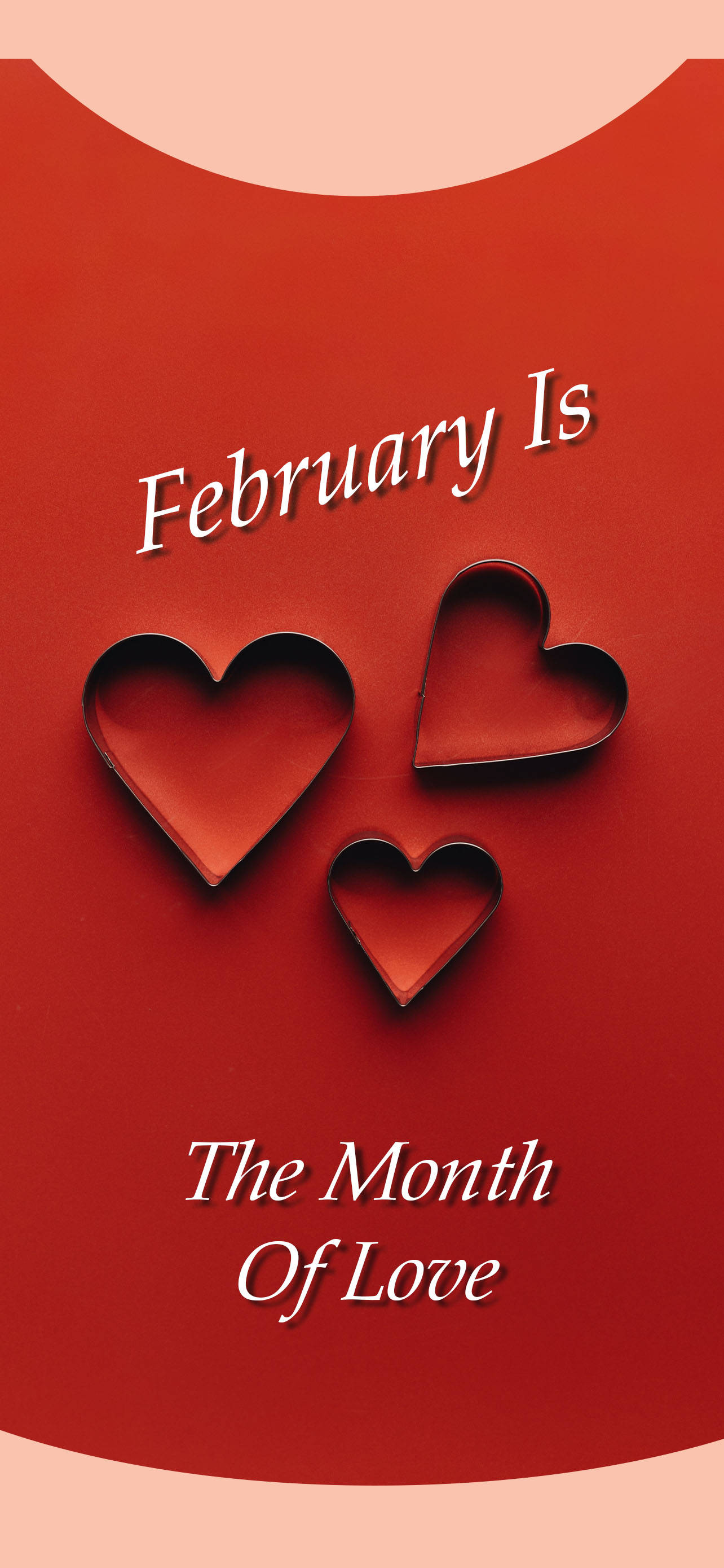 Februarie Is Die Maand Van Liefde Aanhaling Muurpapier