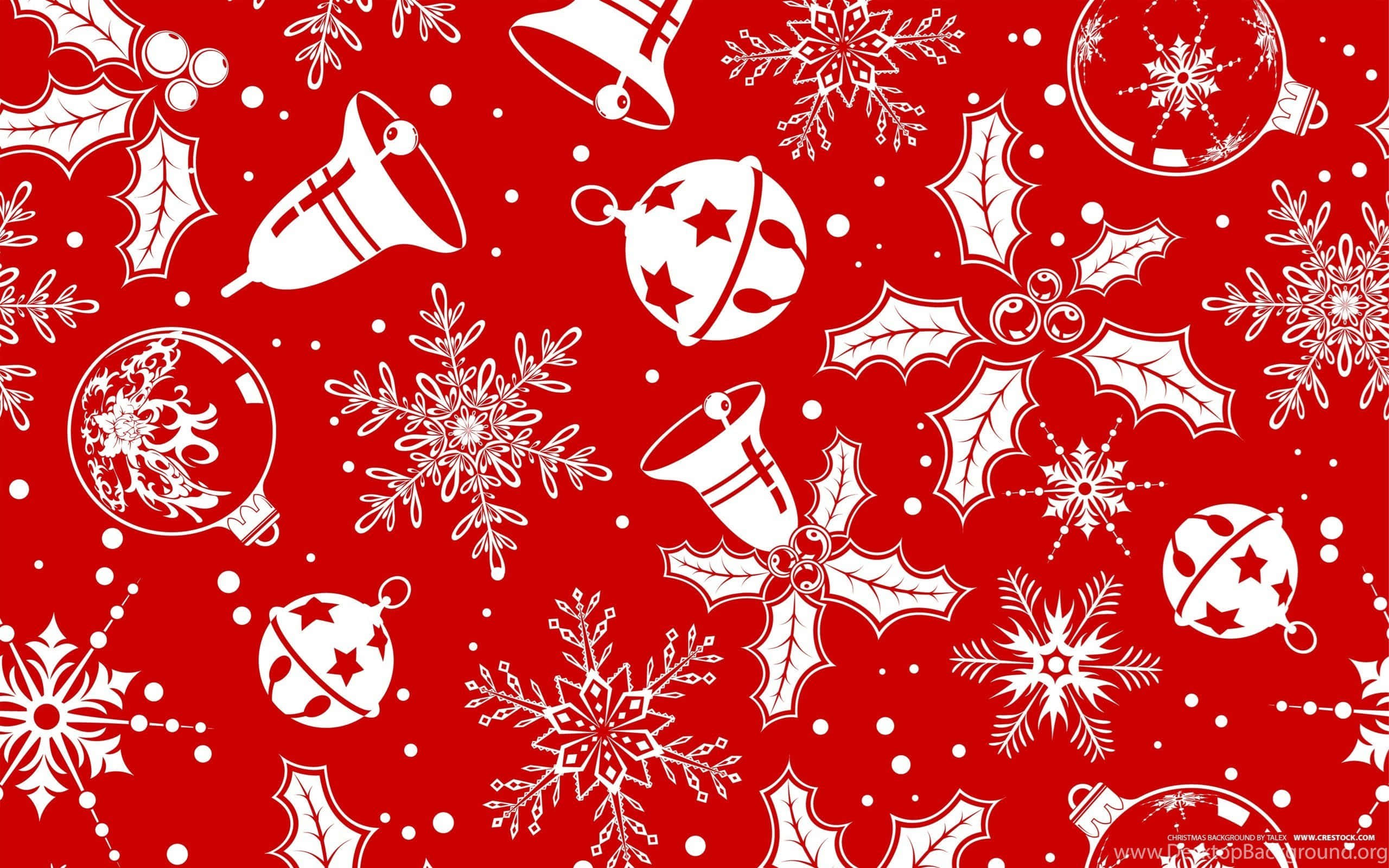 Feestelike en Eenvoudige Kersfees Muurpapier