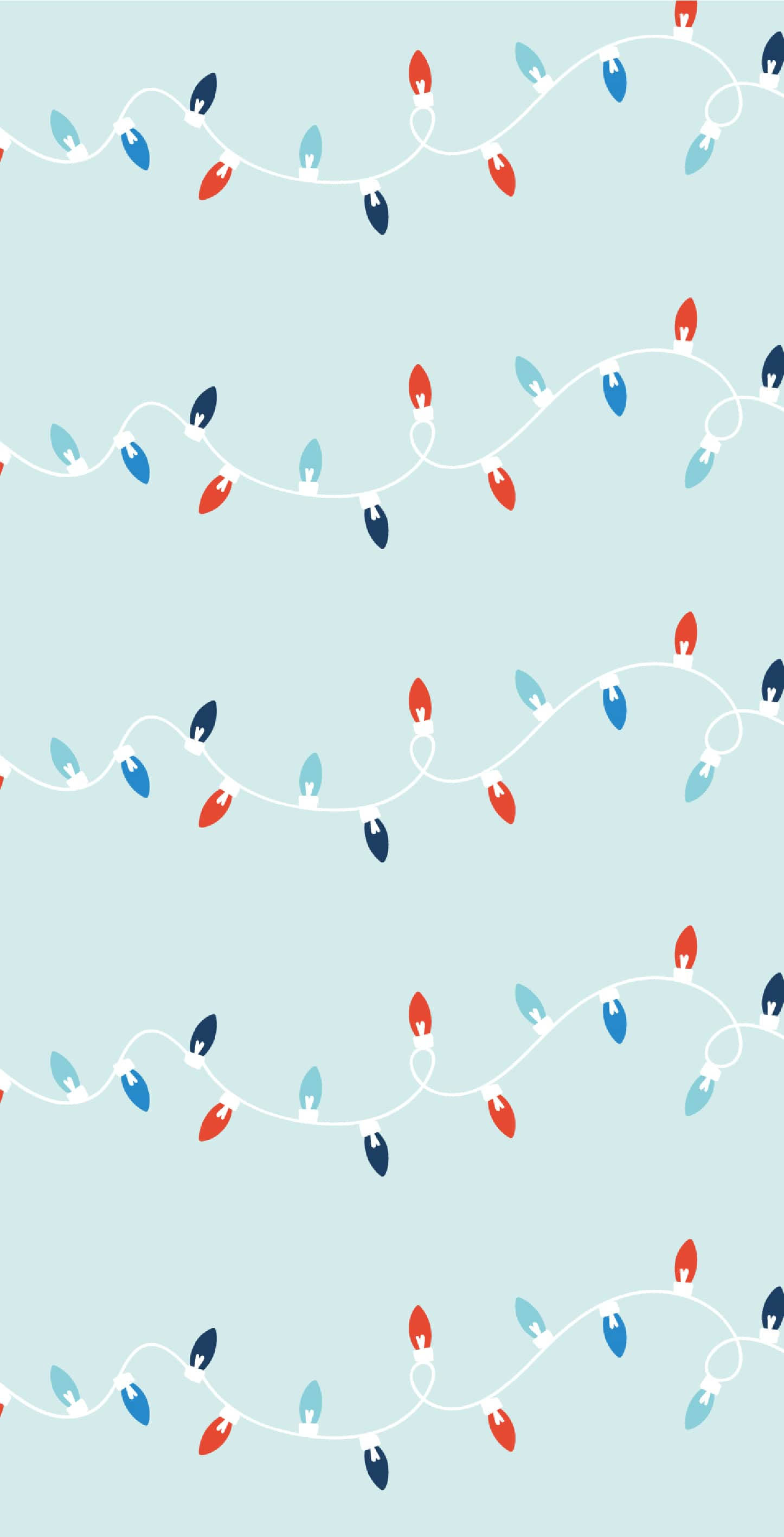 Feestelike Gloed op die Skerm: Eenvoudige Oulike Kersfees iPhone-agtergrond Muurpapier