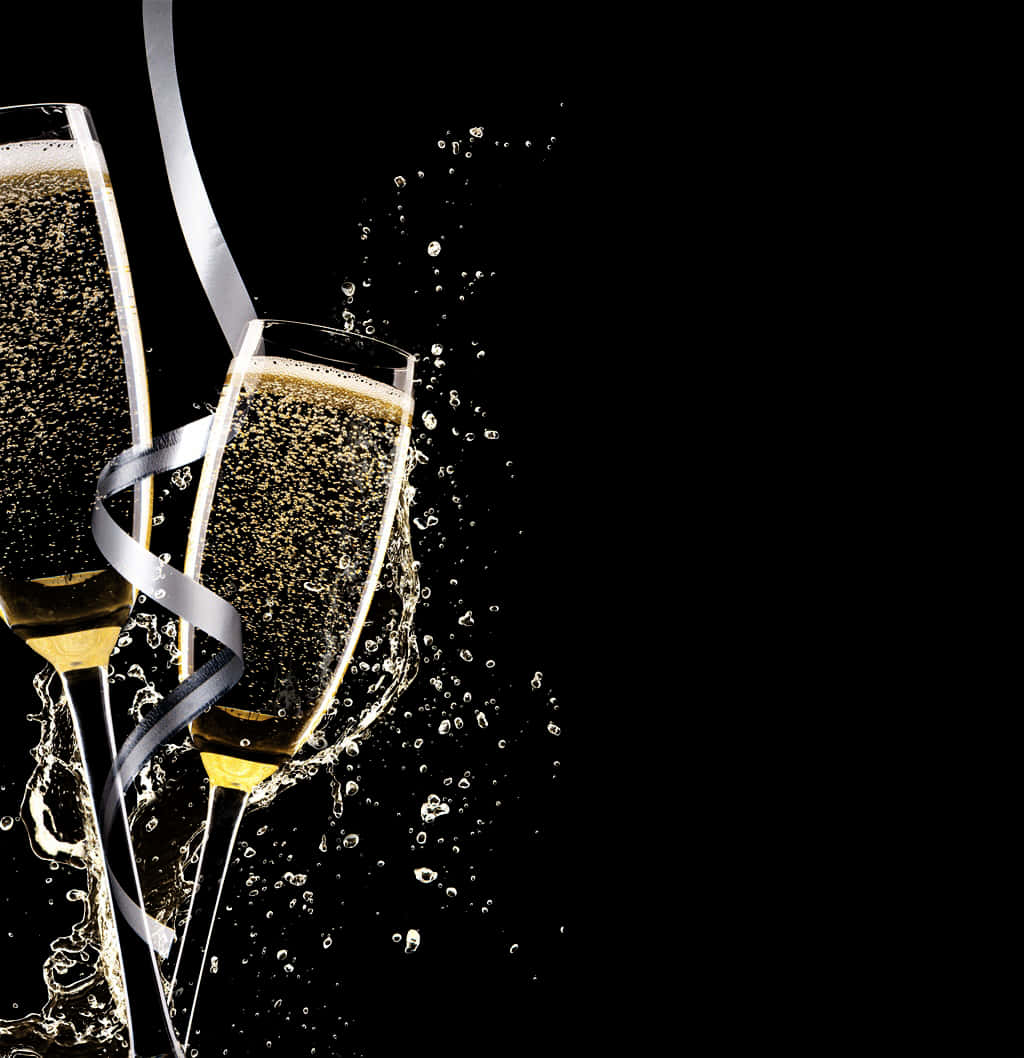 Feestelike Sjampanje Proost Muurpapier
