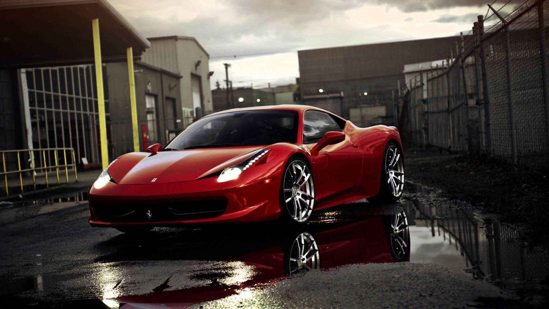 Ferrari 458 Rosso Corsa 1920x1080 Muurpapier
