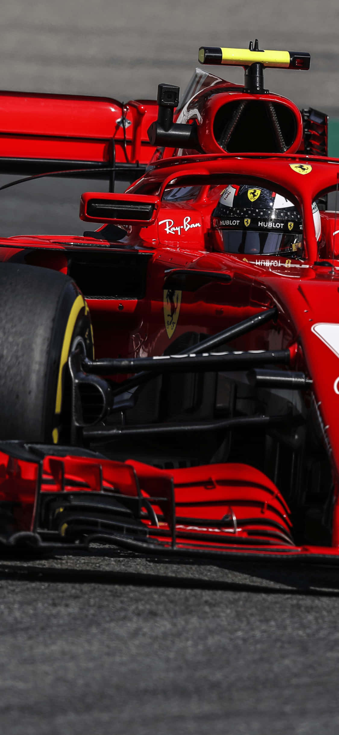 Ferrari SF71H iPhone XS F1 2018 Agtergrond Muurpapier