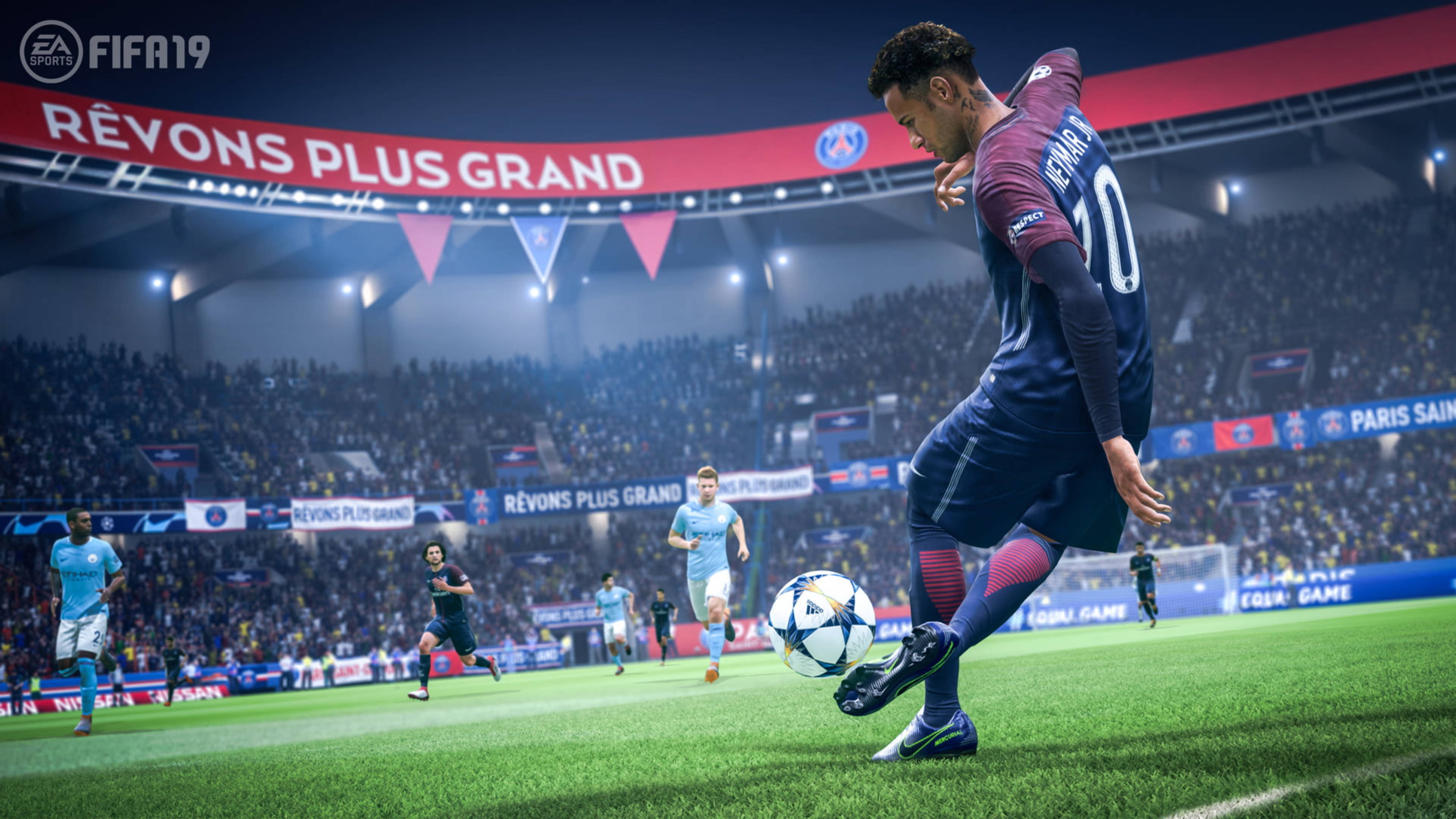 FIFA 19 Sokkerspeler Neymar 4K Muurpapier
