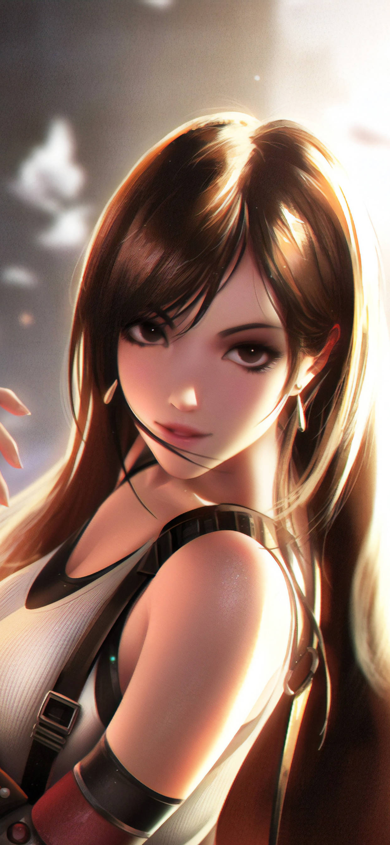 Final Fantasy iPhone Pragtige Tifa Muurpapier
