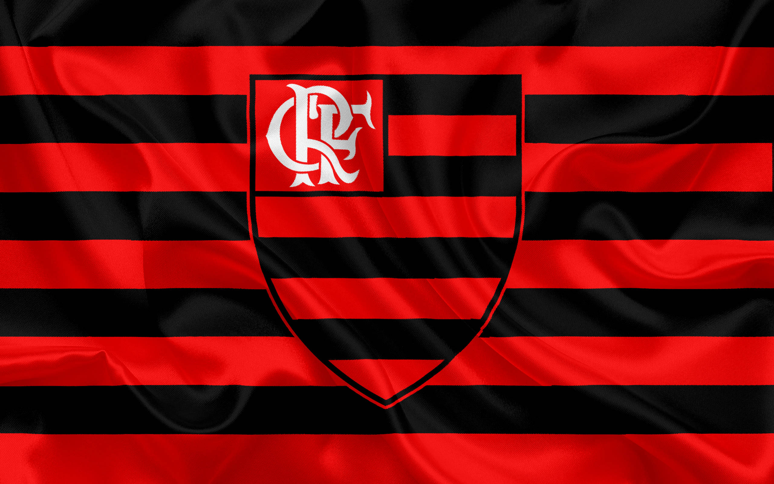 Flamengo FC Logo Horisontale Strepe Muurpapier
