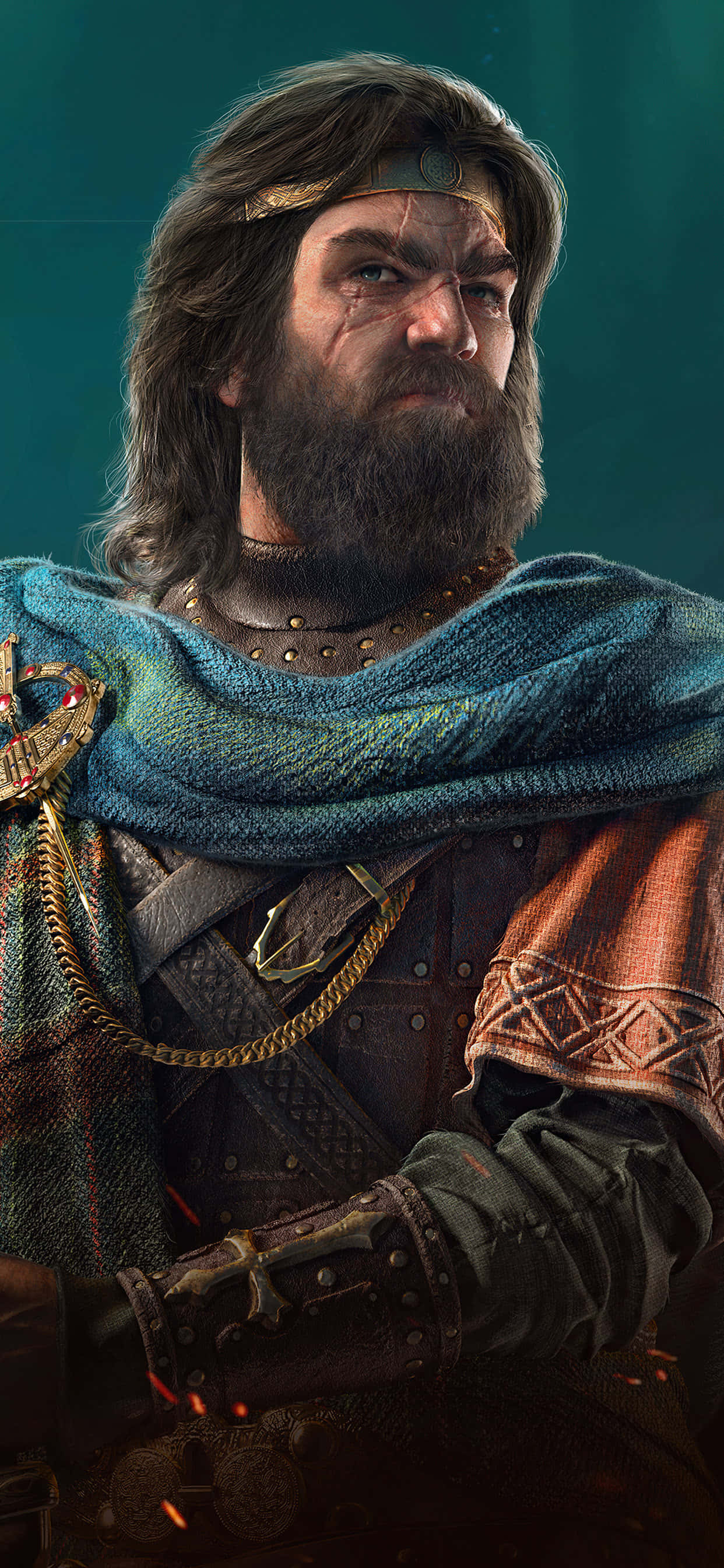 Flann Sinna iPhone Xs Max Assassin's Creed Valhalla Agtergrond Muurpapier