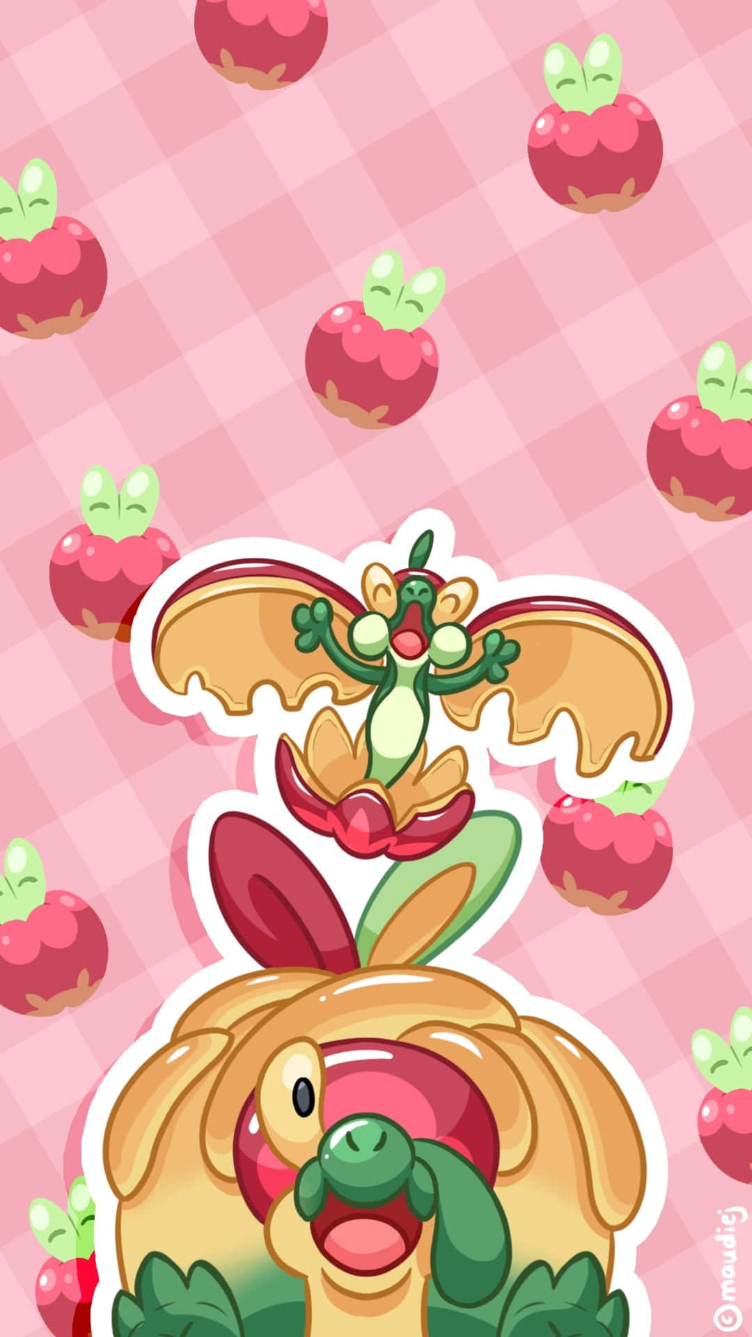 Flapple bo Appletun Muurpapier