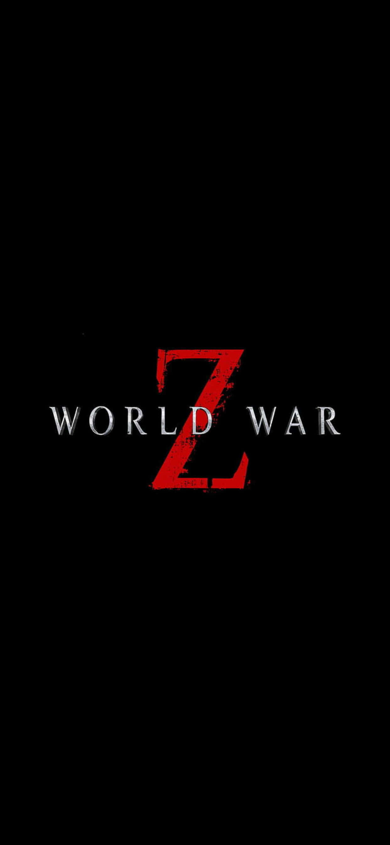Fliek Titel iPhone XS Max World War Z-agtergrond Muurpapier