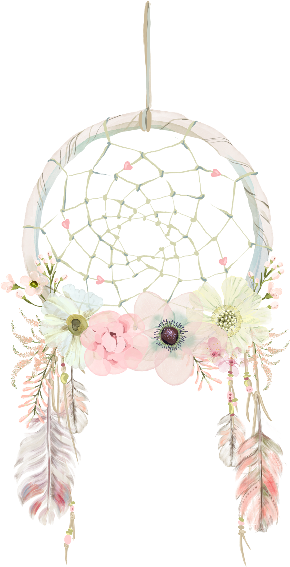 Florale Droomvanger Ontwerp.PNG Muurpapier