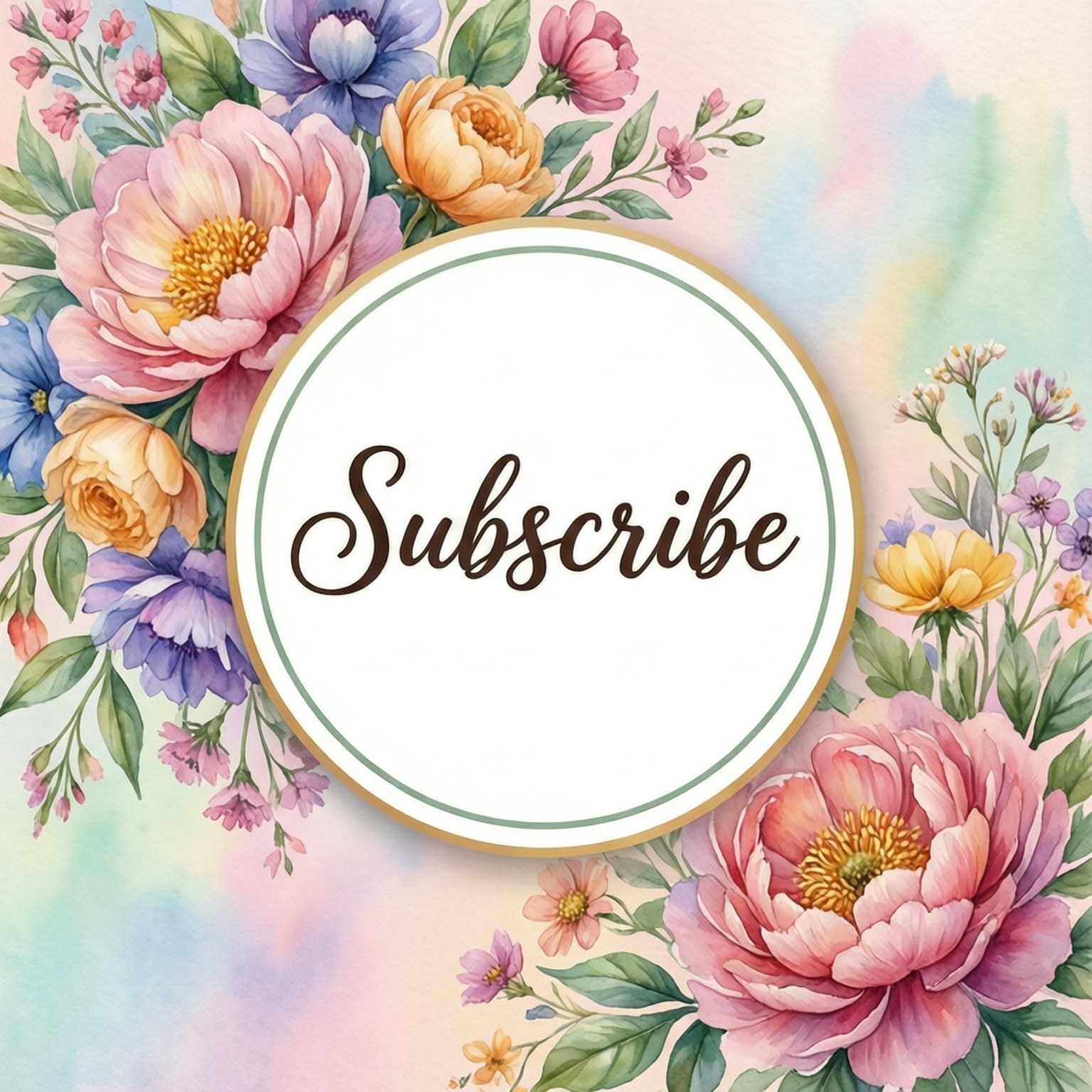 Florale Teken in Badge Muurpapier
