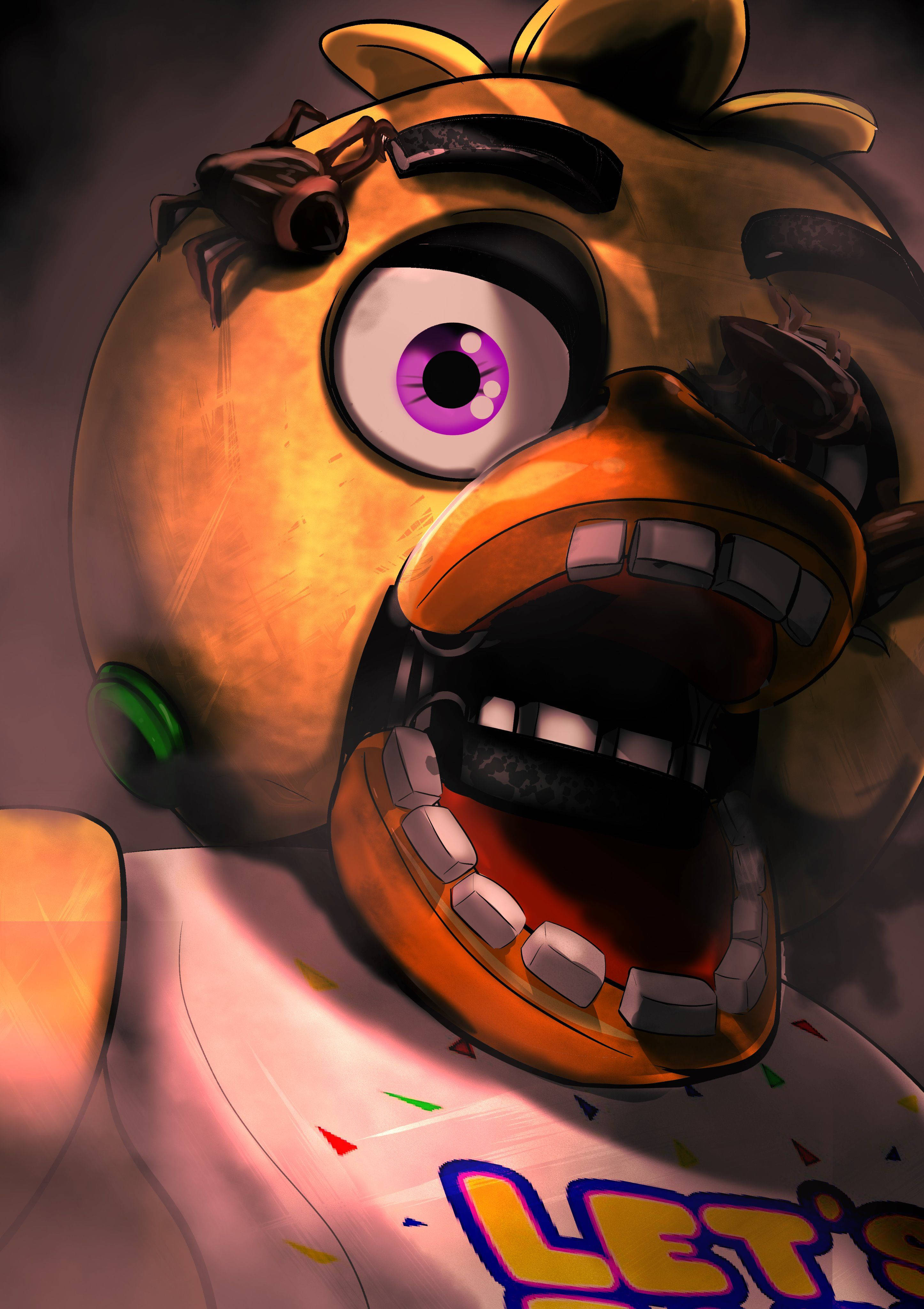 FNAF Chika Digitale Kuns Muurpapier