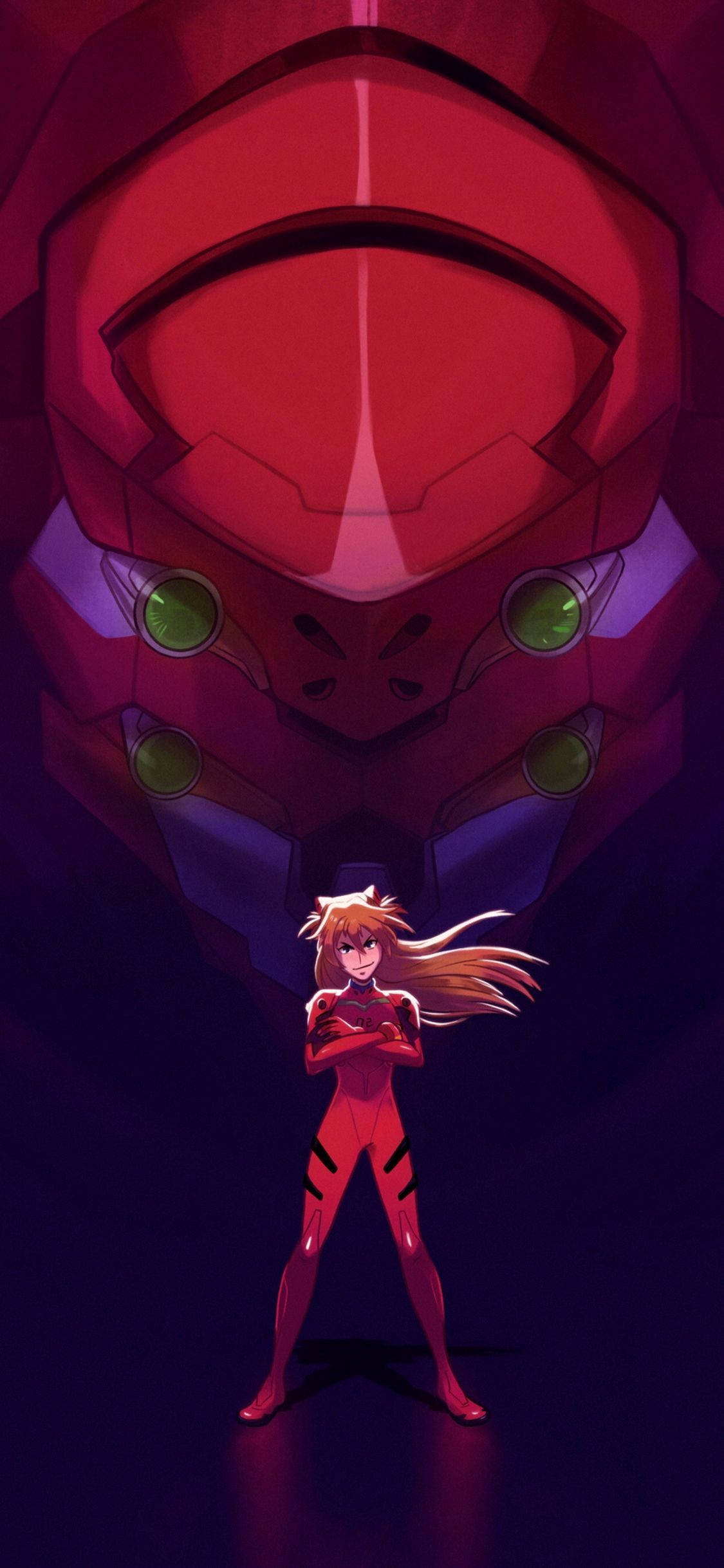 Foon Gestileer na Gewilde Anime-reeks, Evangelion Muurpapier