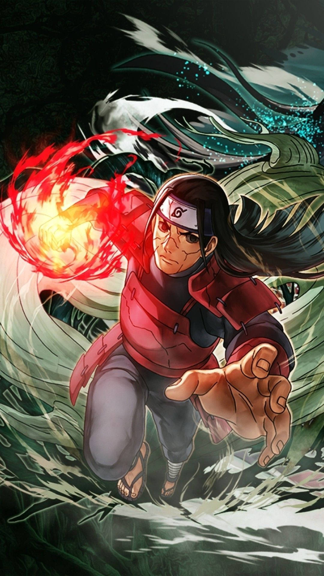 Foon met Hashirama Vuurpunch Muurpapier