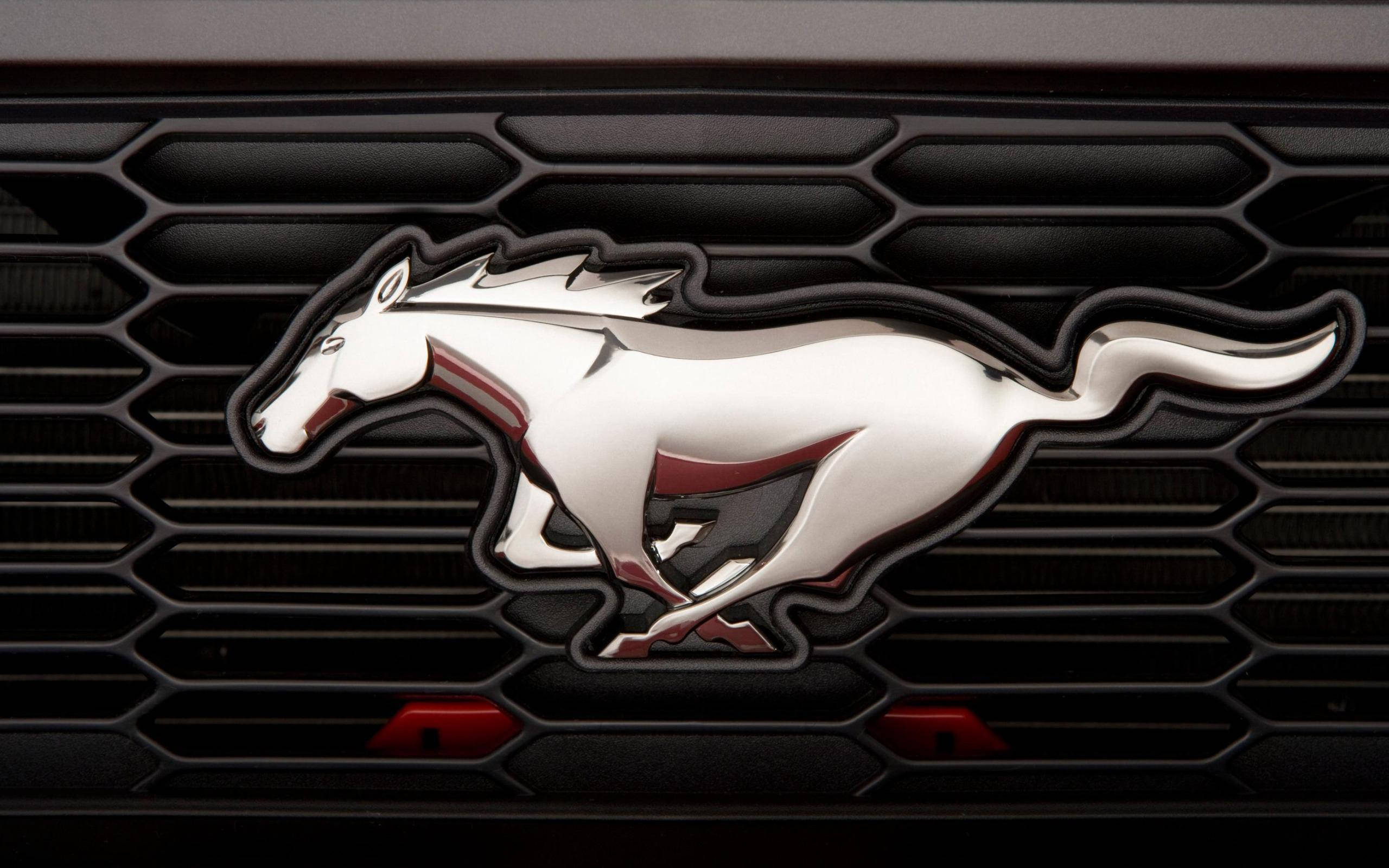 Ford Mustang HD Logo - Elegansie Ontmoet Krag. Muurpapier