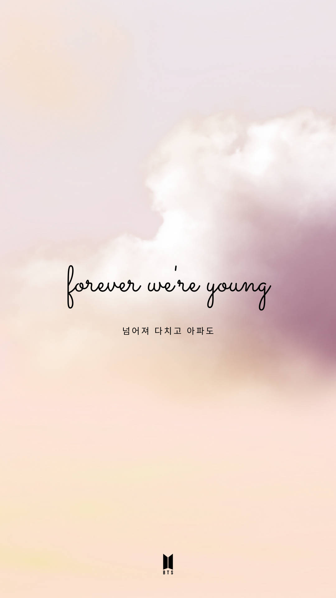 Forever Young BTS Estetika Muurpapier