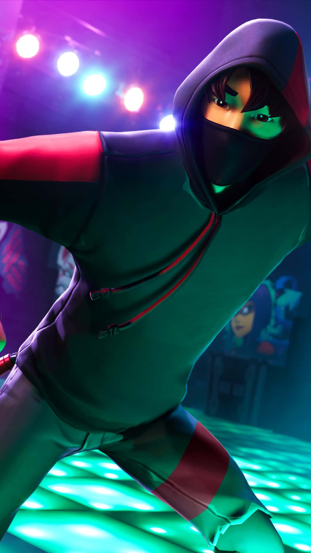 Fortnite Galaxy Bedekte Mond Muurpapier