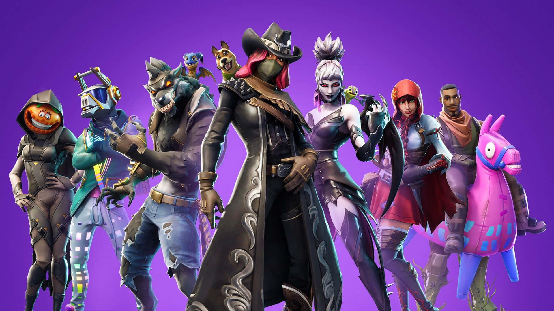 Fortnite Karakters in Seisoen 6 Muurpapier