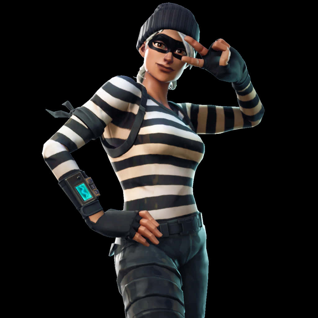 Fortnite Karakter Groet Houding Muurpapier