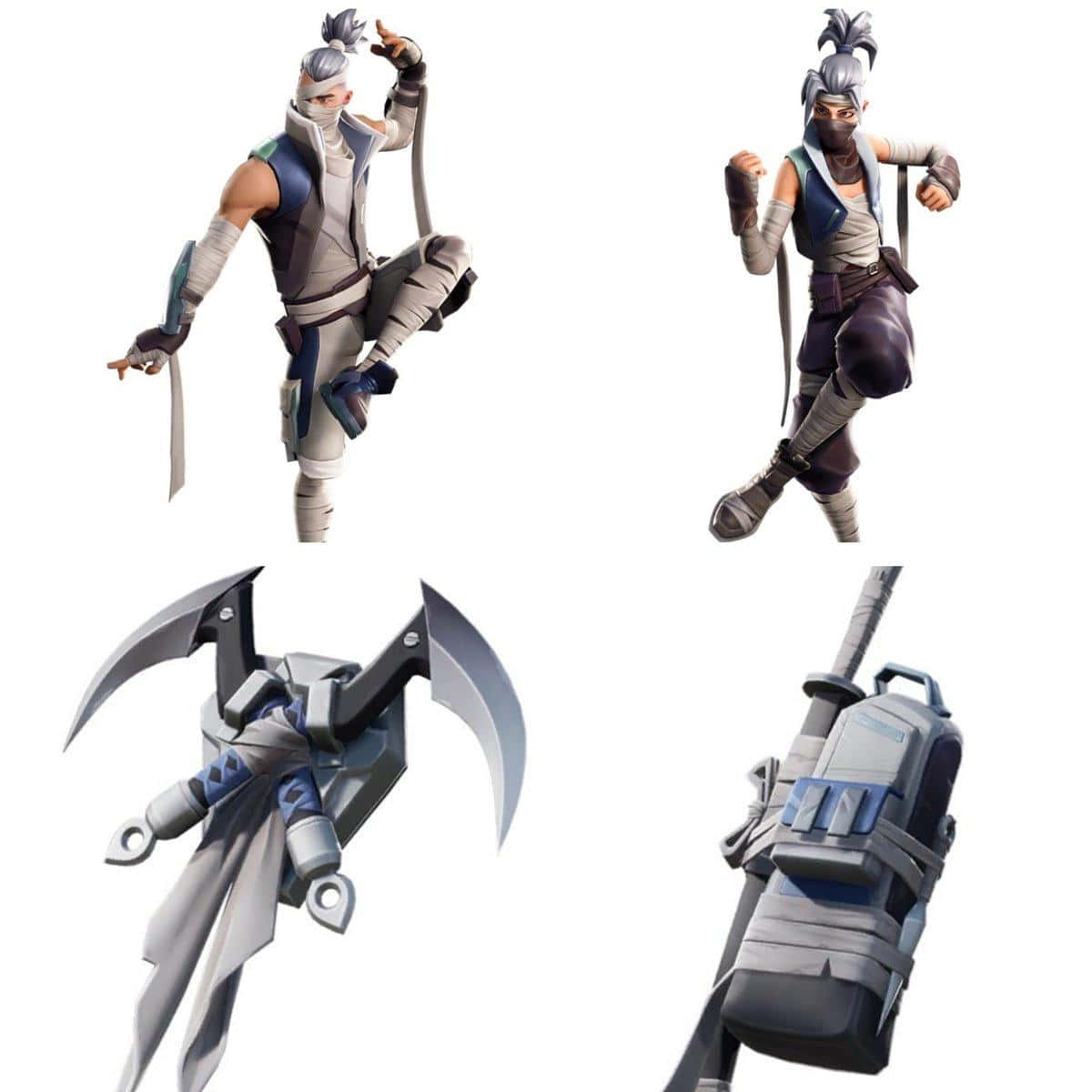 Fortnite Kuno met Wapens Muurpapier