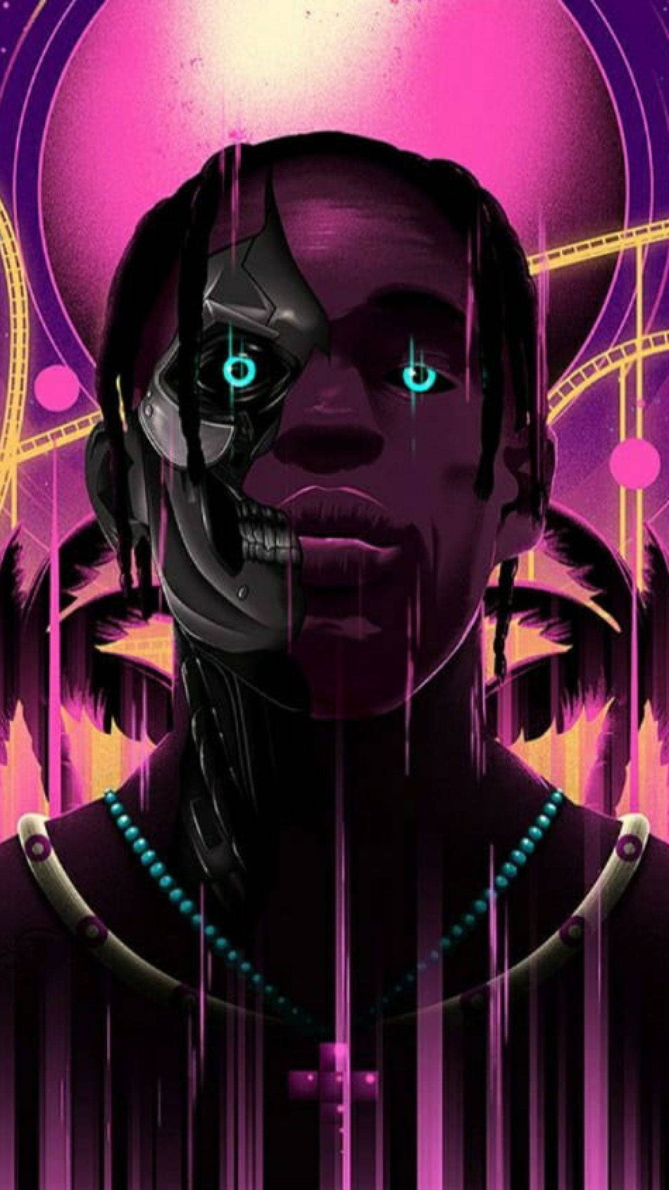 Fortnite PFP Travis Scott Astronomiese Bundel-uitrusting Muurpapier