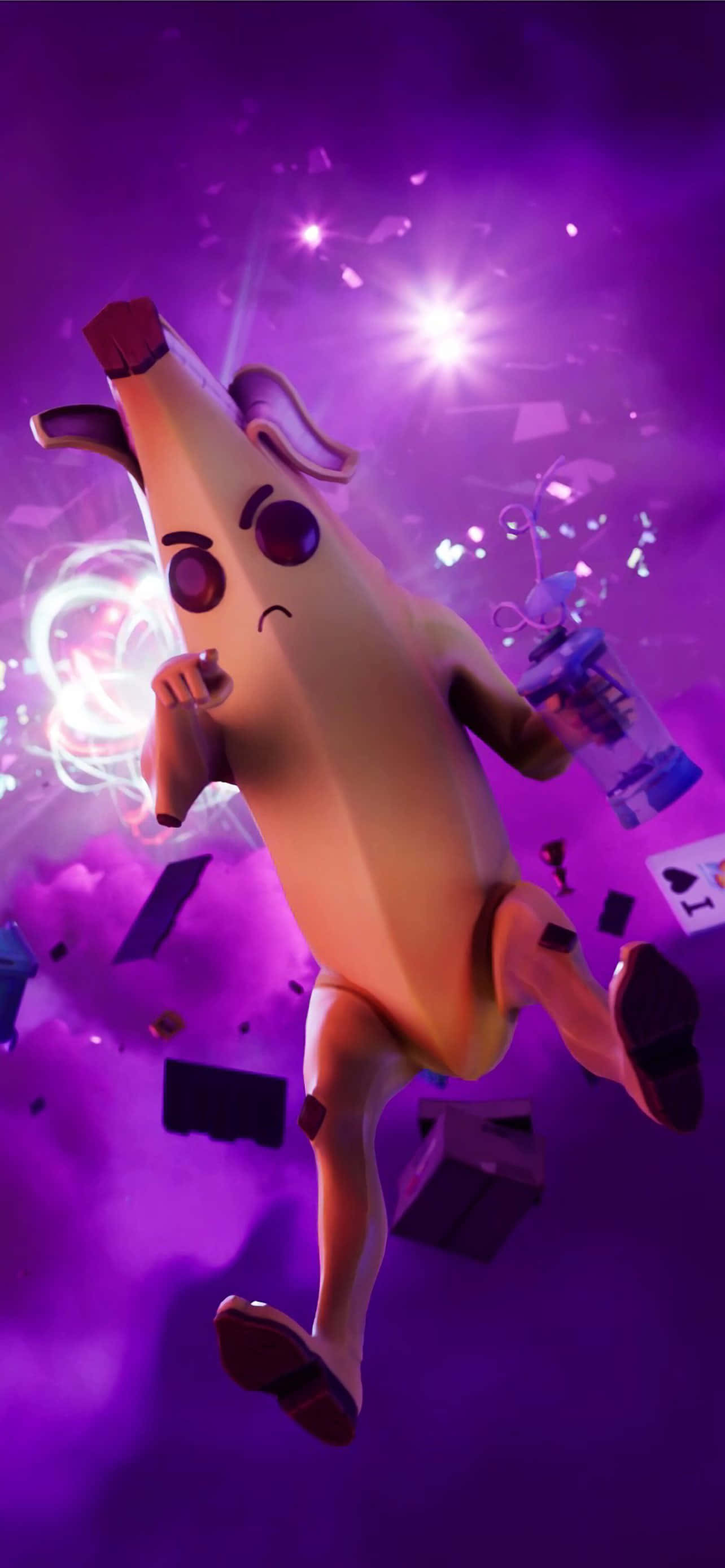 Fortnite Piesang iPhone Muurpapier