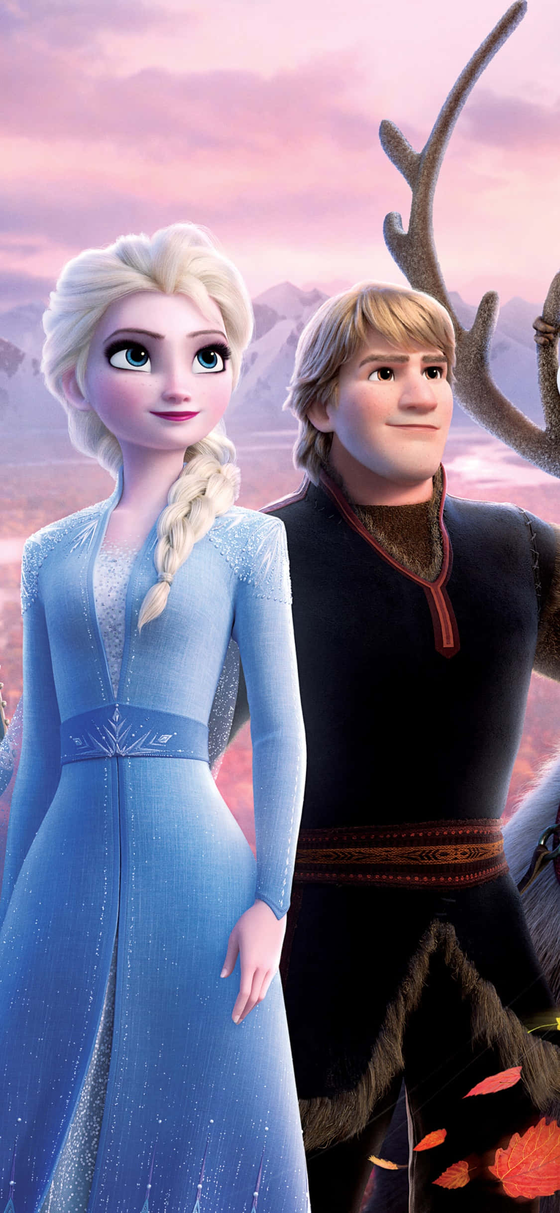 frozen 2 - elsa en anna Muurpapier