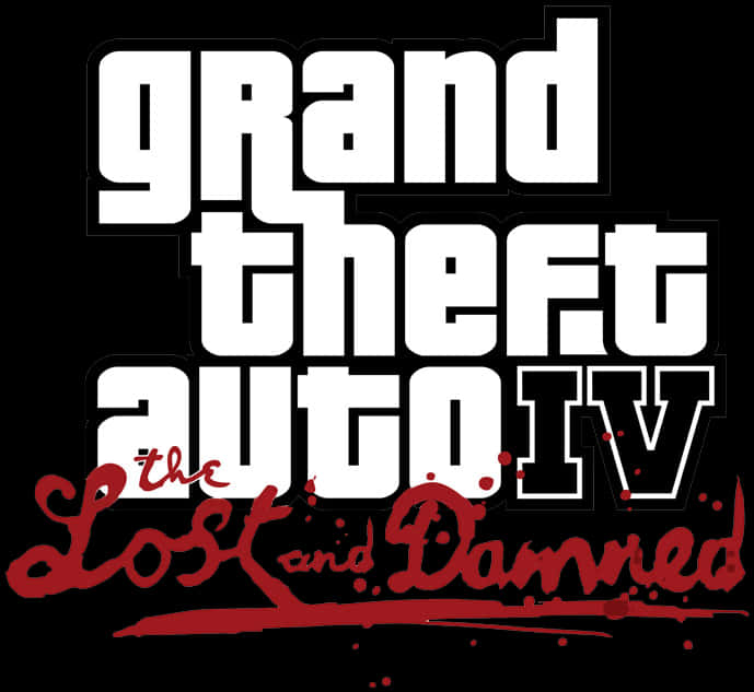 G T A I V The Lost and Damned-logo Muurpapier