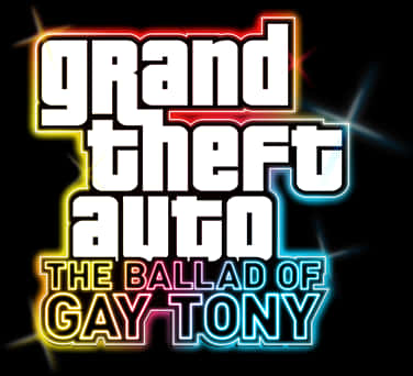 G T A The Ballad of Gay Tony Logo Muurpapier