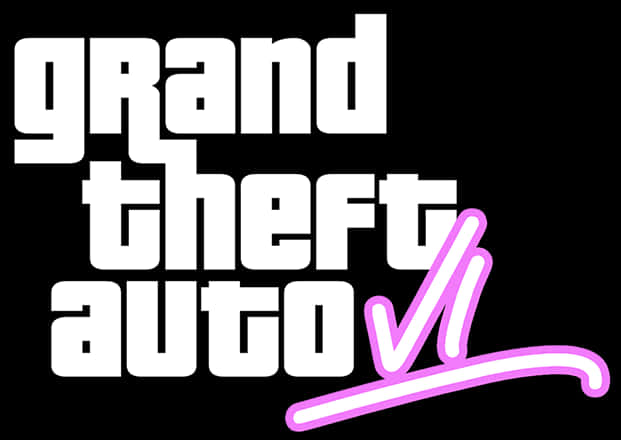 G T A V I-logo swart agtergrond Muurpapier
