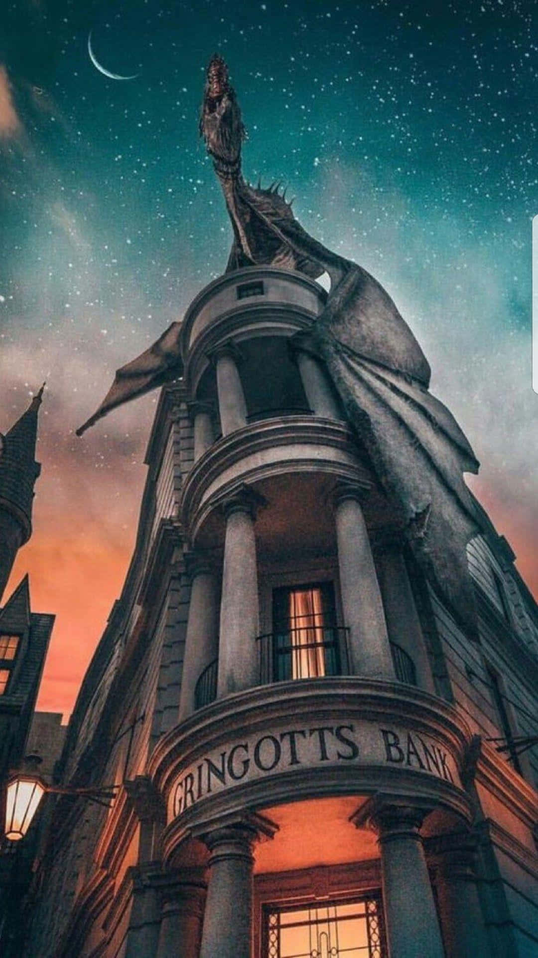 Gaan op 'n magiese reis saam met Harry Potter na 'n wêreld vol betowering en avontuur Muurpapier