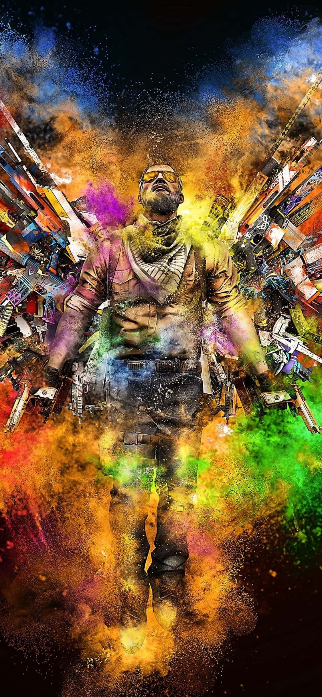 "Gaan voort en maak 'n grootse ingang met die nuwe iPhone Xs en Counter-Strike Global Offensive!" Muurpapier