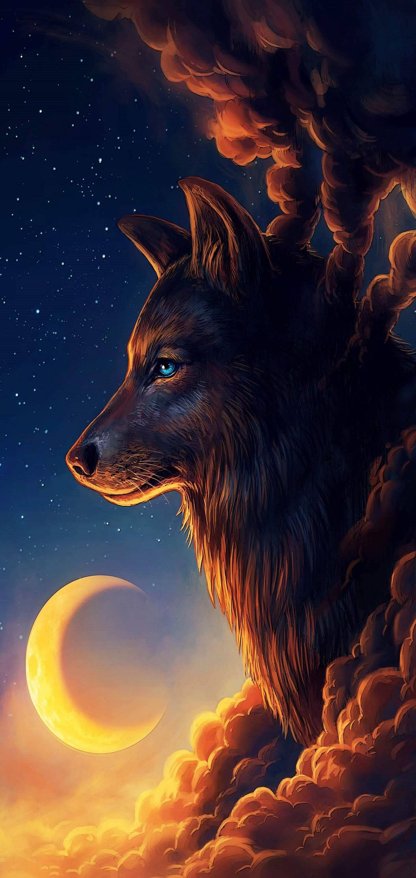 Galaksi Wolf Nagwagter Muurpapier