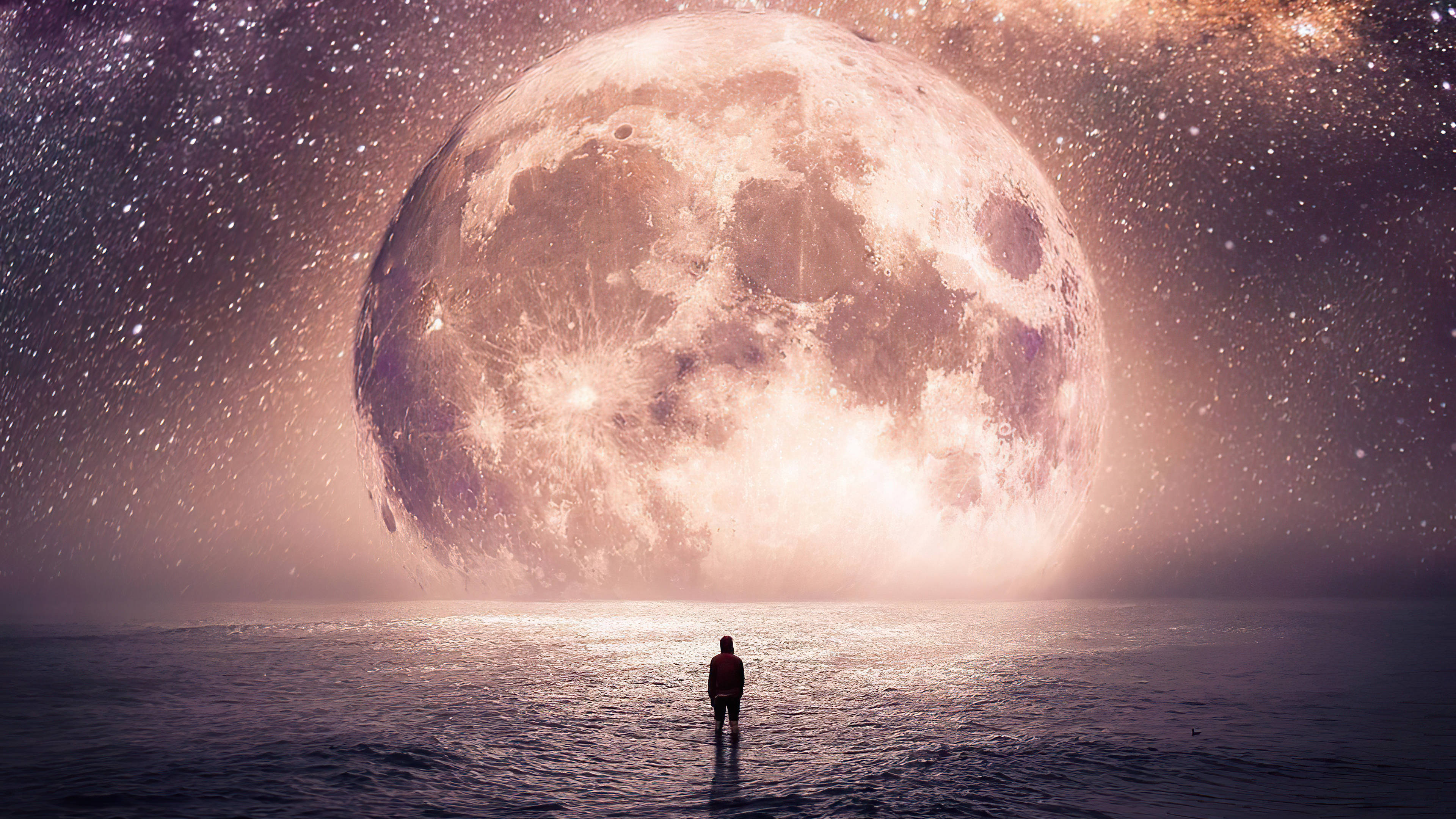 Galaxiemaan en die See Muurpapier