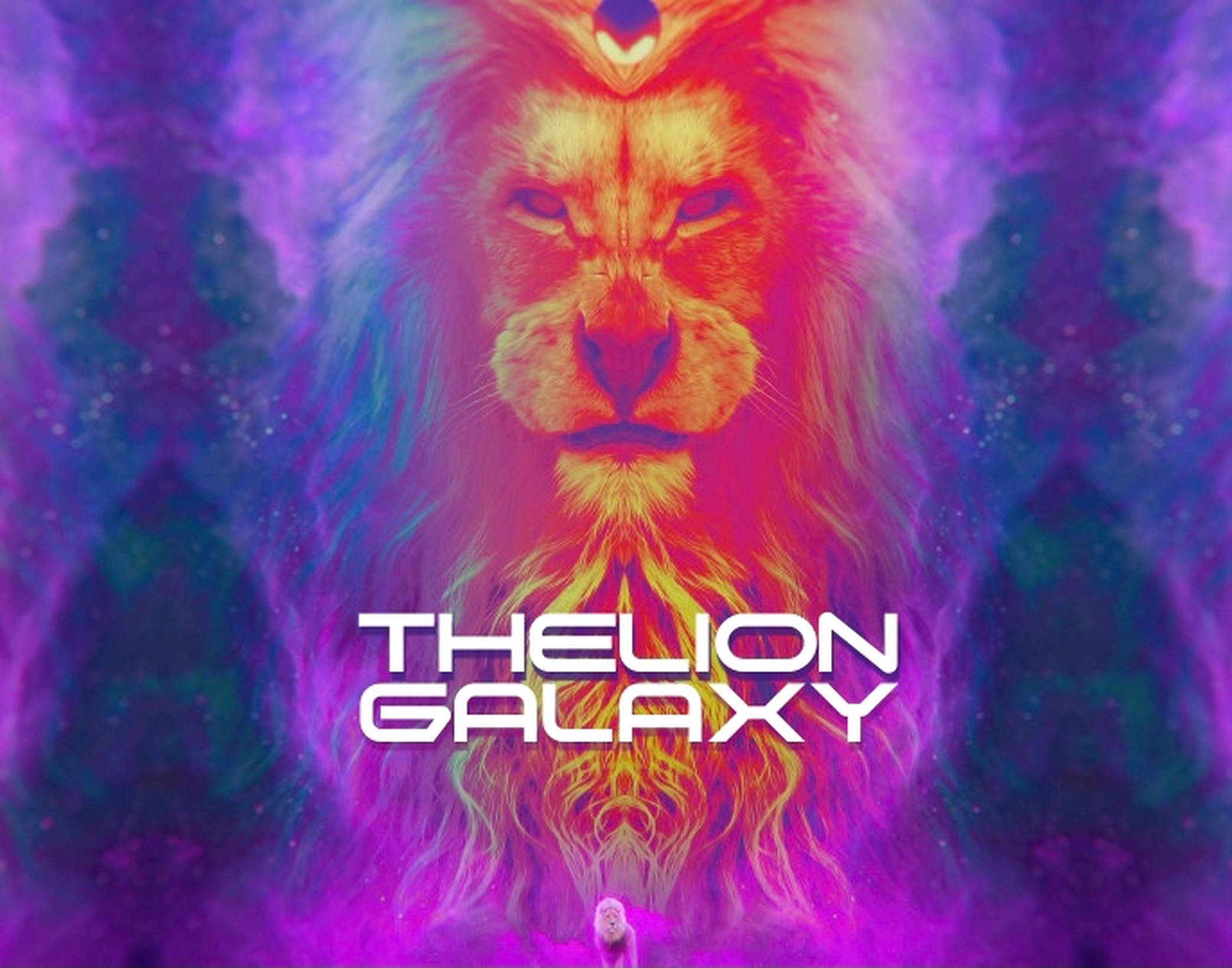 Galaxy Leeu Kuns Muurpapier