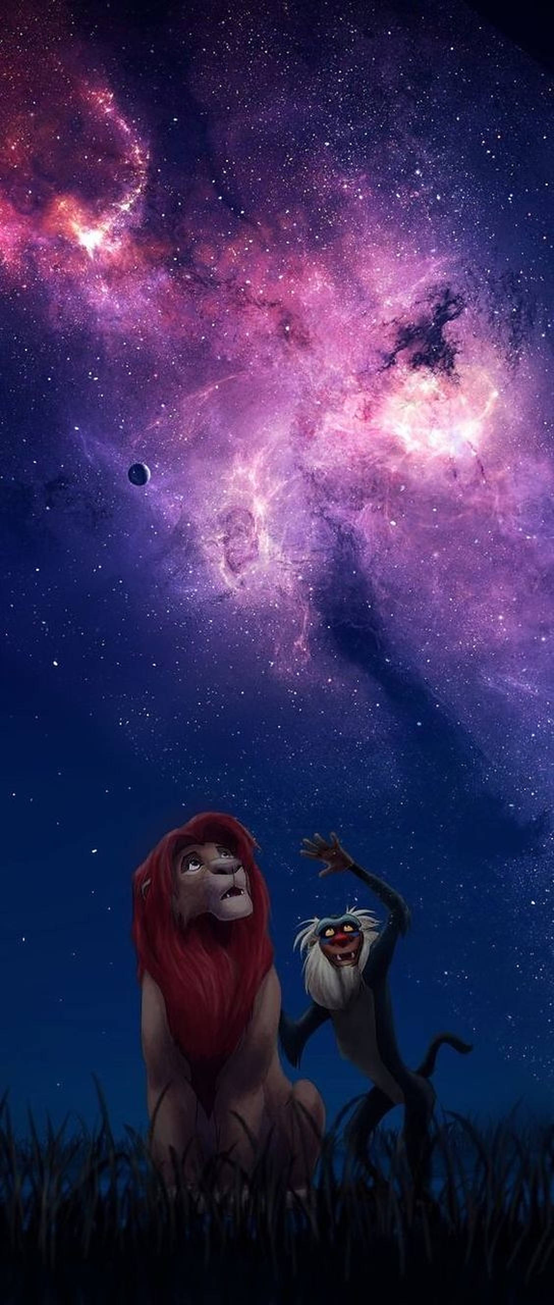 Galaxy Leeukoning Simba Muurpapier