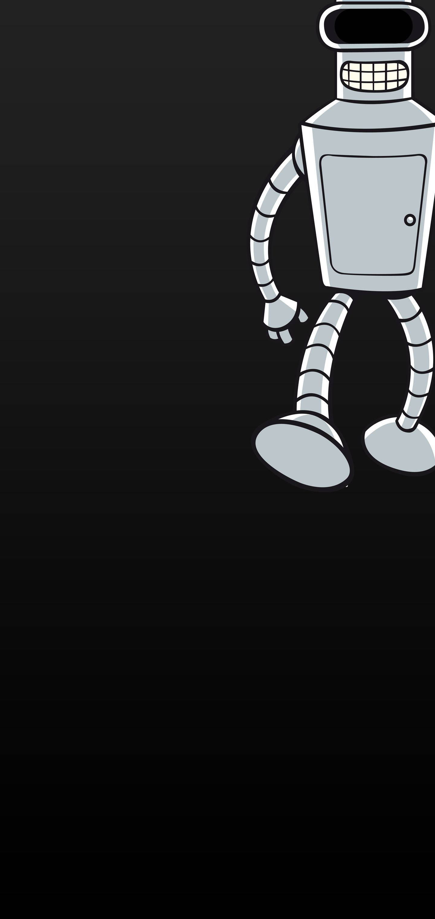 Galaxy S10 Bender van Futurama Muurpapier