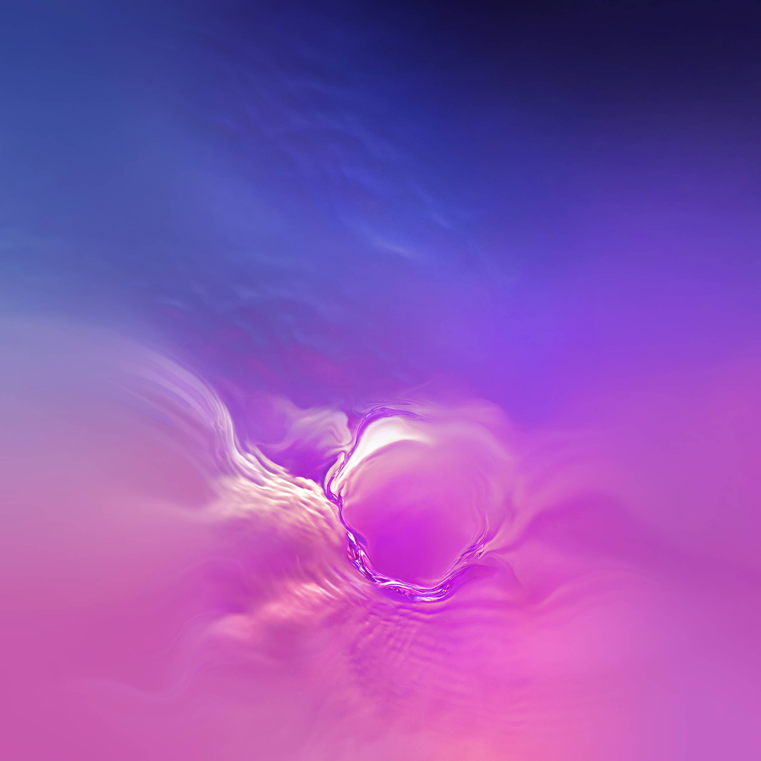 Galaxy S10 Blou oor Pienk Muurpapier
