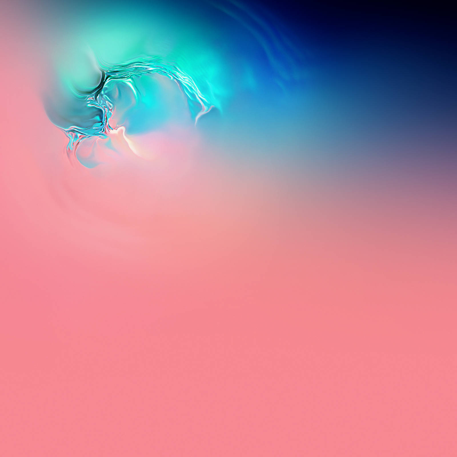 Galaxy S10 Pienk oor Blou Muurpapier