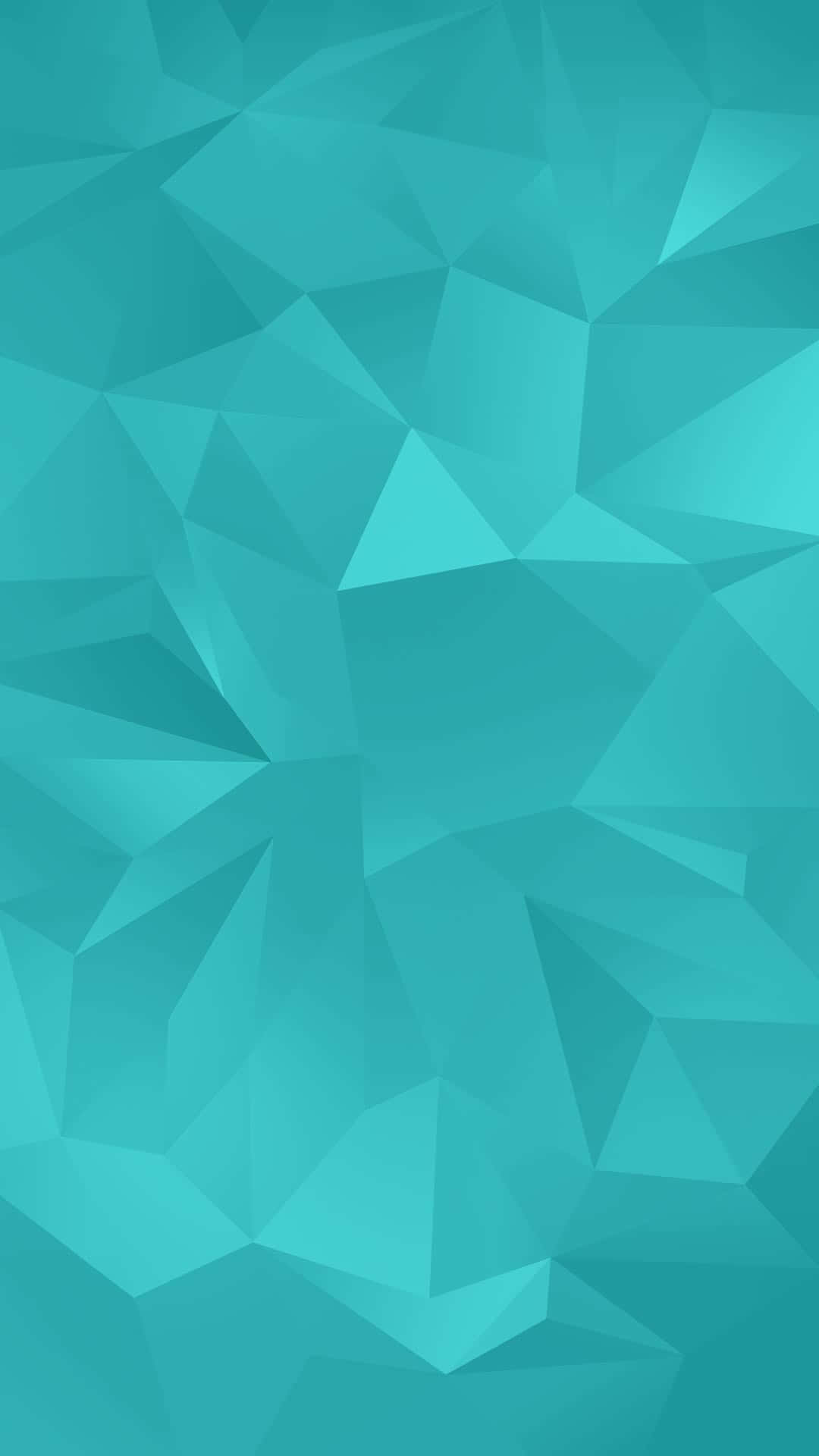 Galaxy S5 Turkoois Poligoon Tekstuur Muurpapier