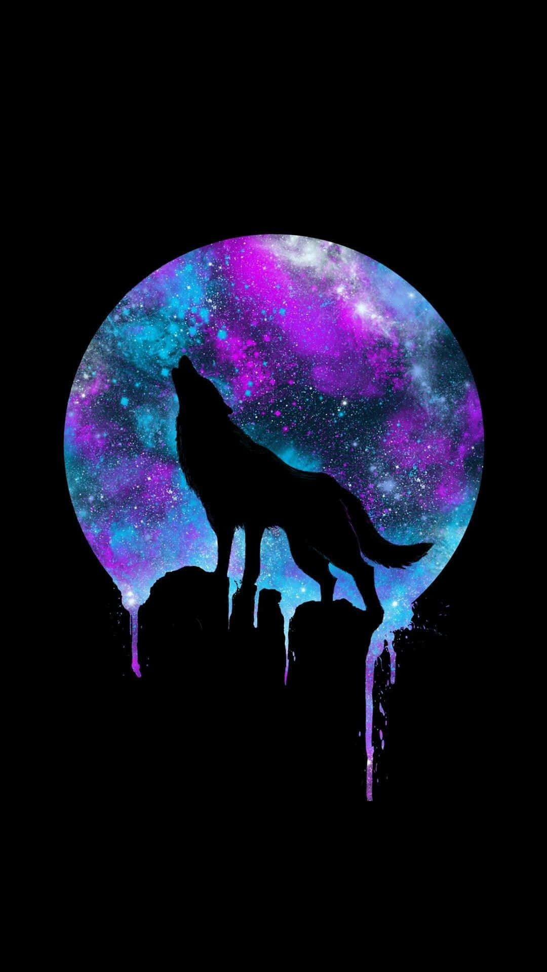 Galaxy Wolves iPhone-sluitskerm Muurpapier