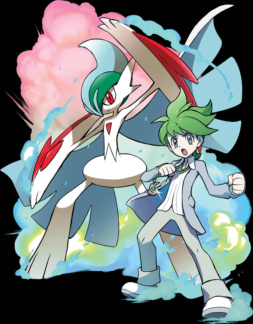 Gallade en Wally Muurpapier