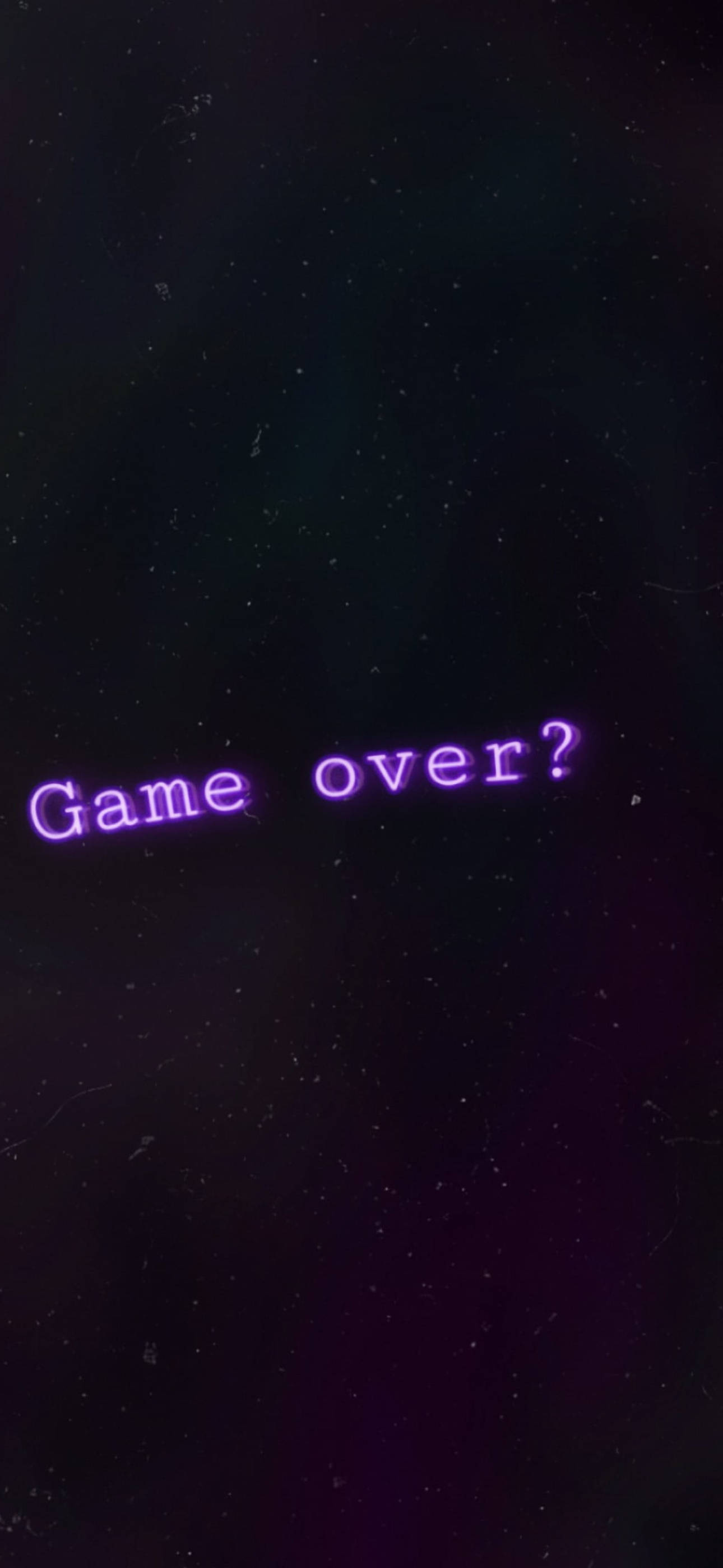 Game Over Swart en Pers Esteties Muurpapier