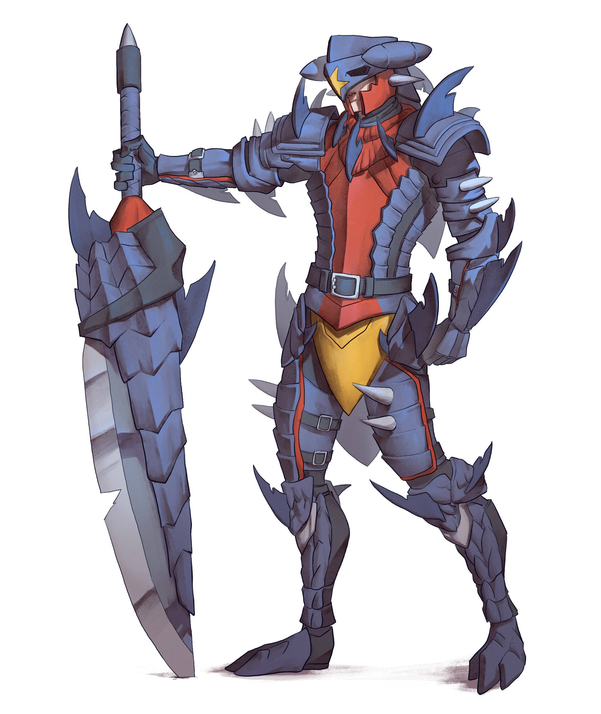 Garchomp Manlike Wapenrusting Muurpapier