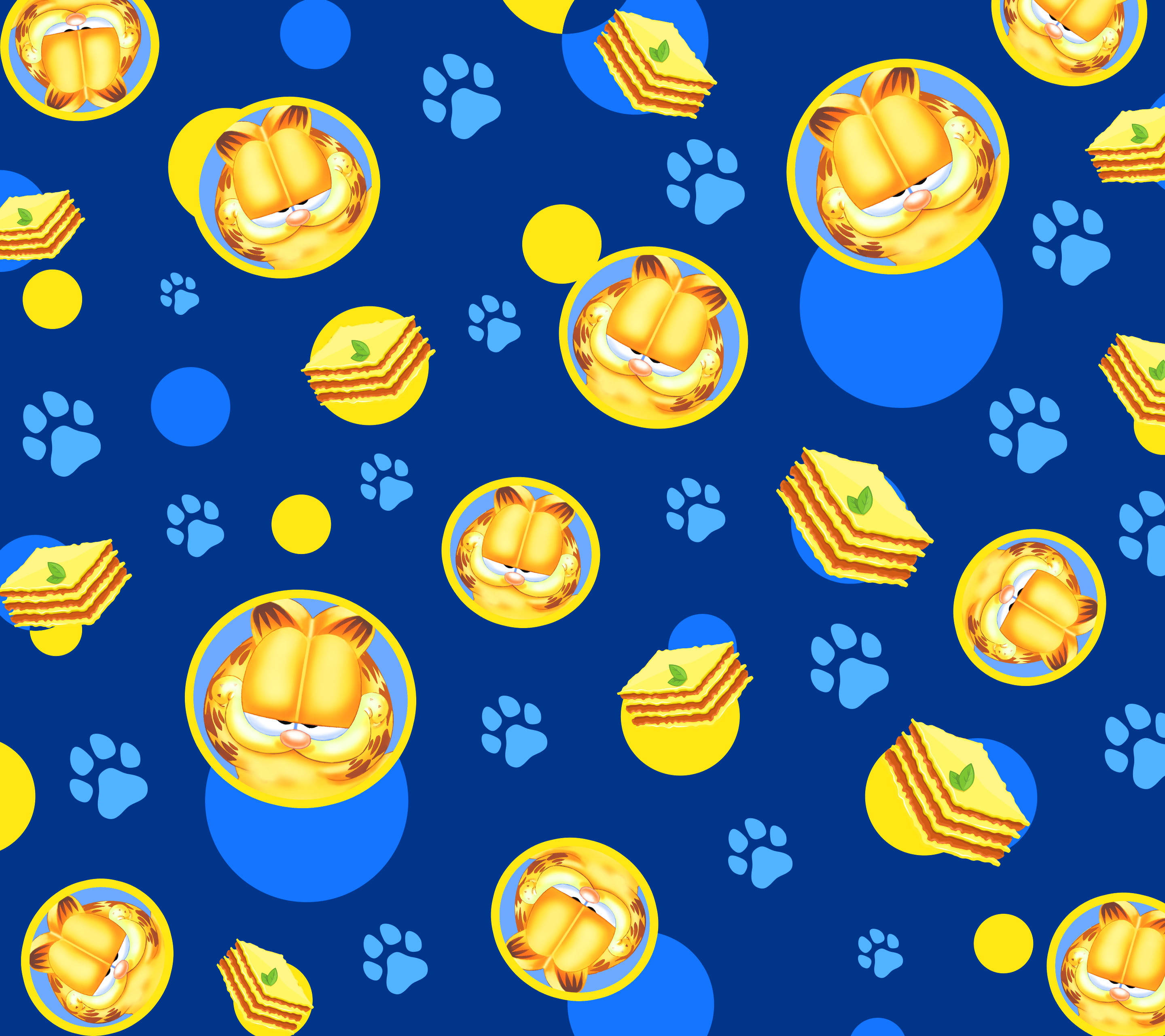 Garfield Cool Patroon Muurpapier