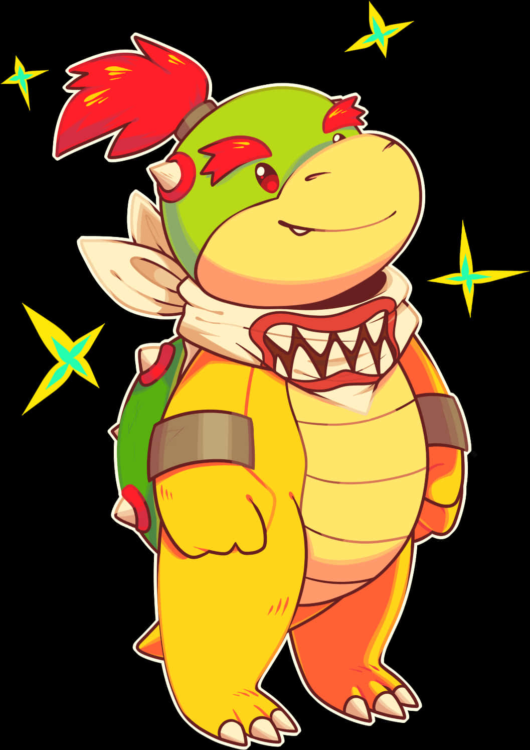 Geanimeerde Koopa Troopa Spotprent Muurpapier