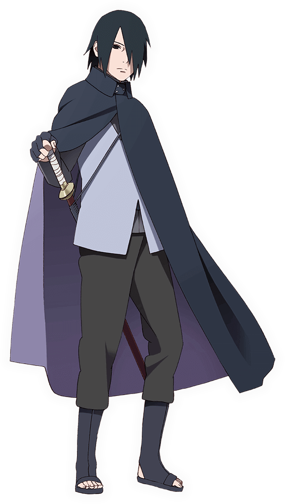 Geanimeerde Ninja Karakter met Swaard.PNG Muurpapier