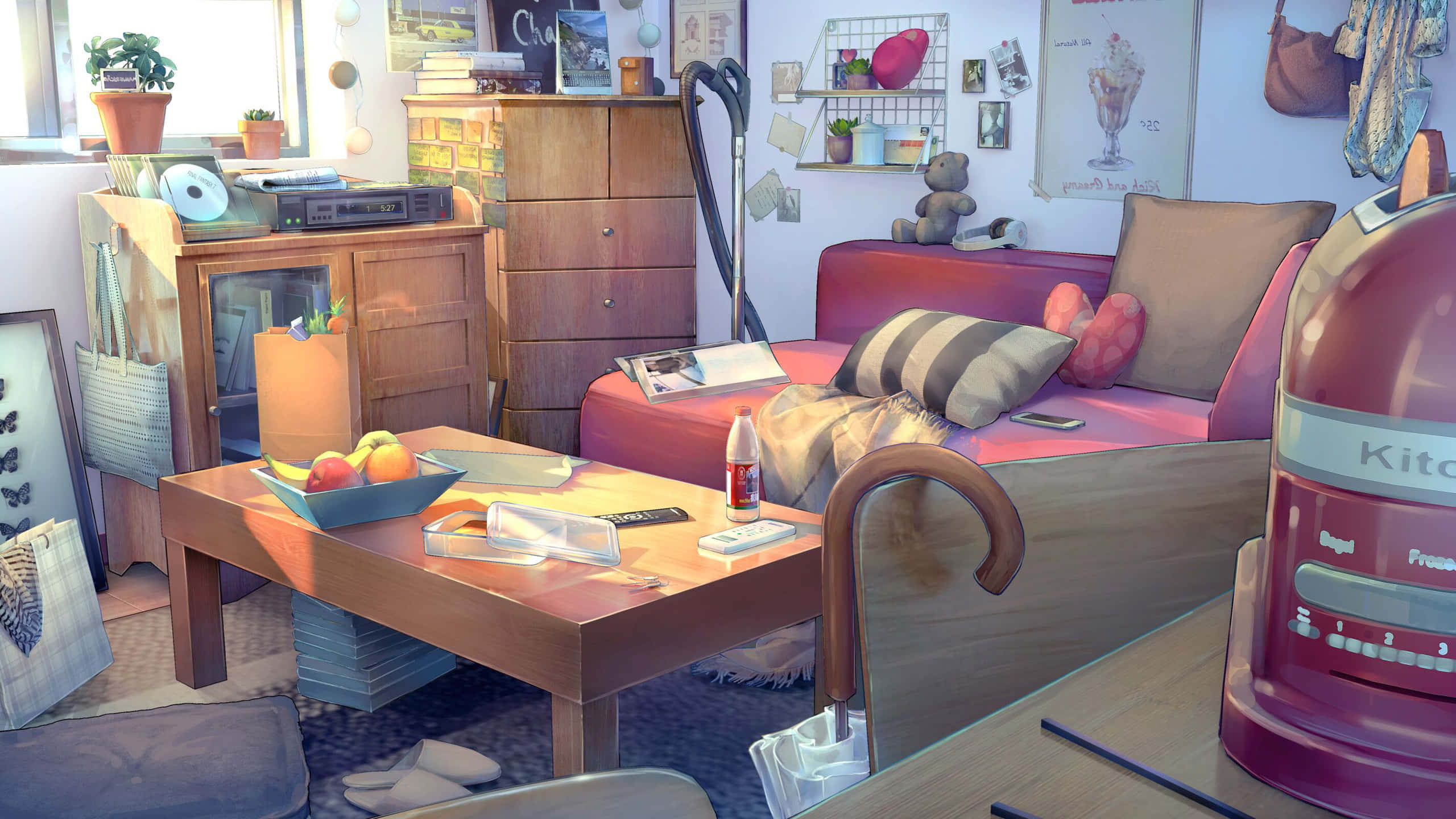 Gee jou Anime-kamer 'n opknapbeurt! Muurpapier